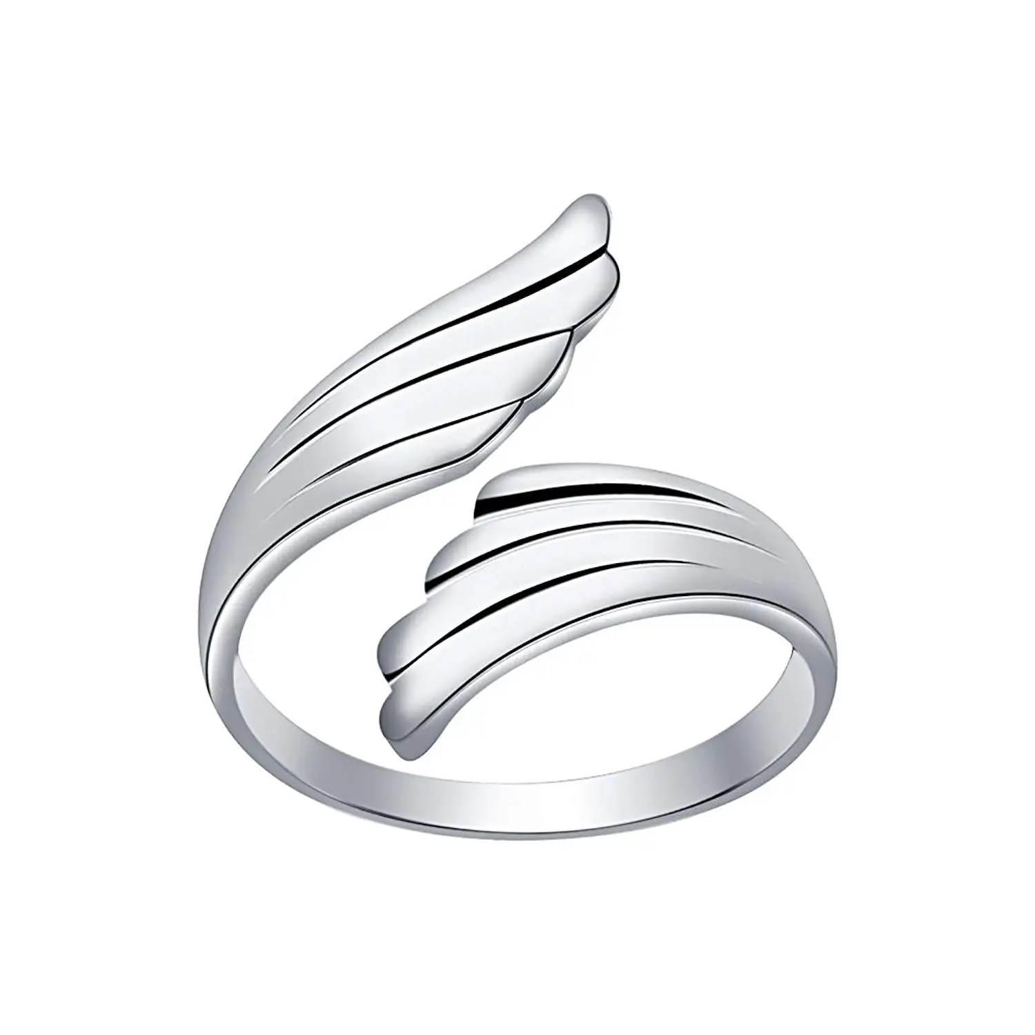 Liara Polished and Nickel Free Anchor Toe Ring Adjustable with Crystal