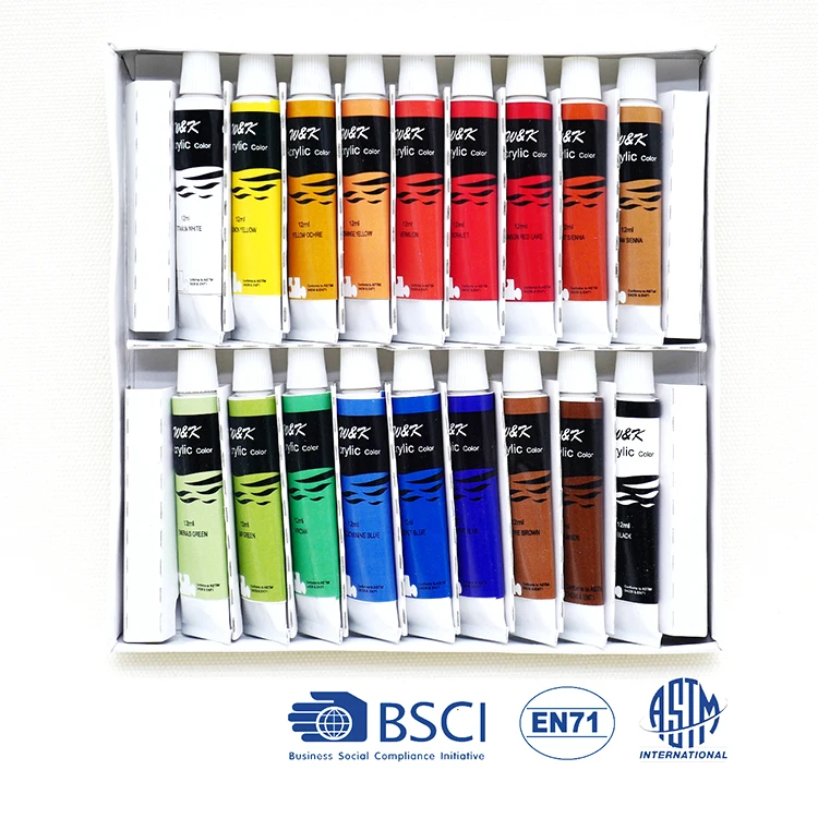 Wholesale 18pcs Private Label Acrylic Paint Set In Low Prices - Buy ...