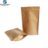 Wholesale Compostable Kraft Paper Doypack For Coconut Flour Packaging Bag
