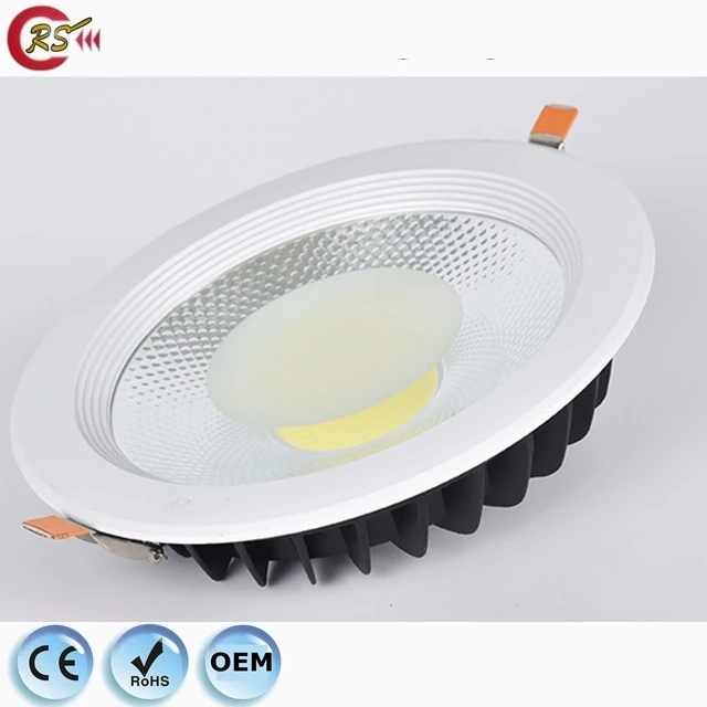 spot light dimmable down light 7w 10w 15w 20w 30w flat COB LED downlight spotlight