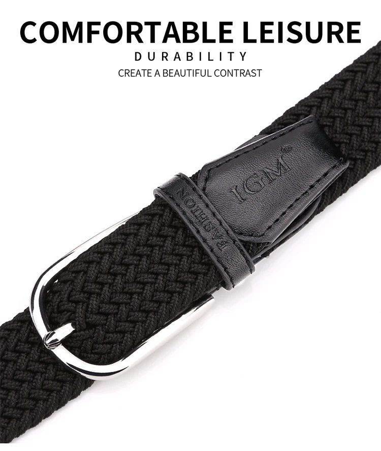 elastic dressy canvas belt