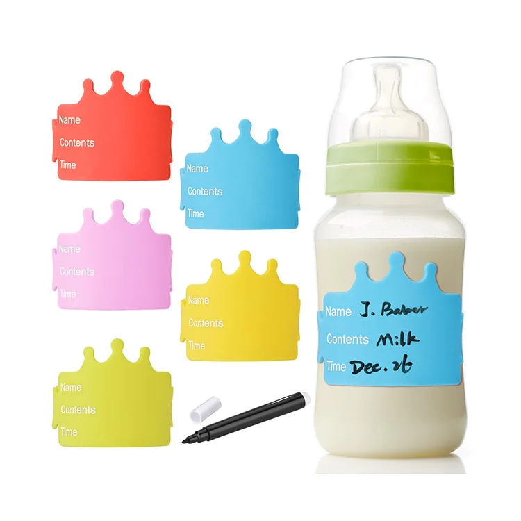 Baby Bottle Labels Custom Silicone Bottle Sleeve With Low Cost Low Moq