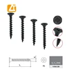 black carbon steel flat head drywall screw