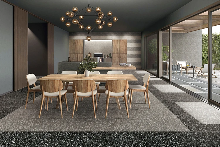 600 600 Italy Bathroom Antiskid Wear Resisting Terrazzo Floor Tile