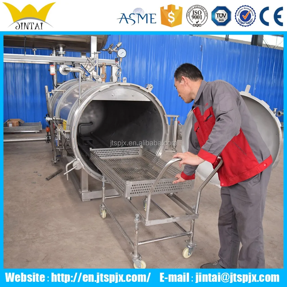 500l Autoclave Sterilizer For Glass Bottole And Tin Can Sterilizer Autoclave Retort For Seafood