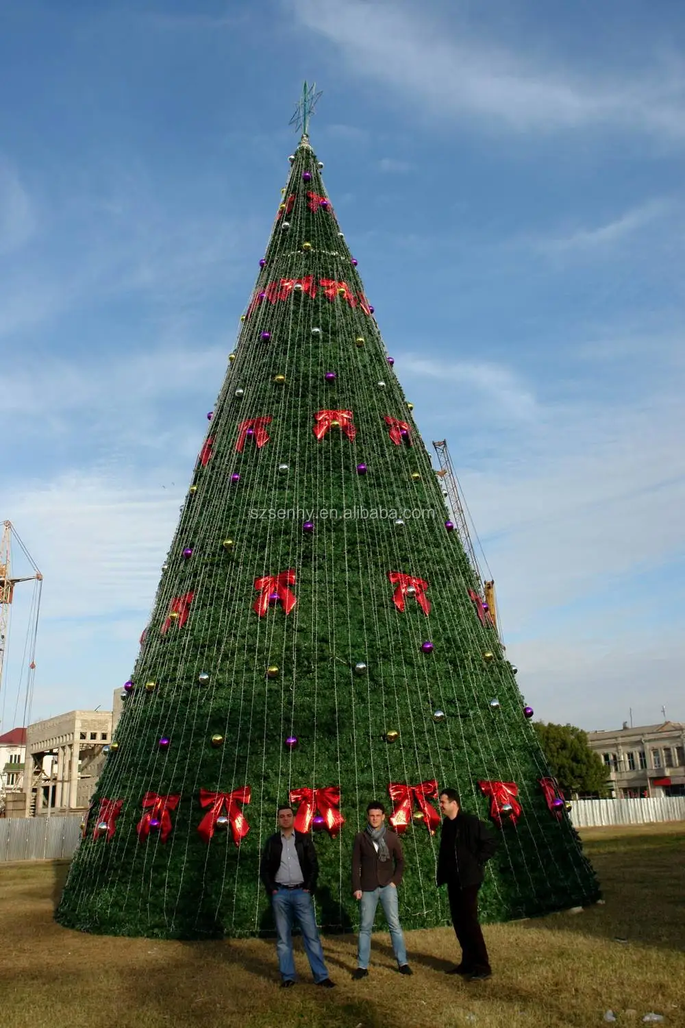 christmas deco big tree,supermarket decoration,outdoor