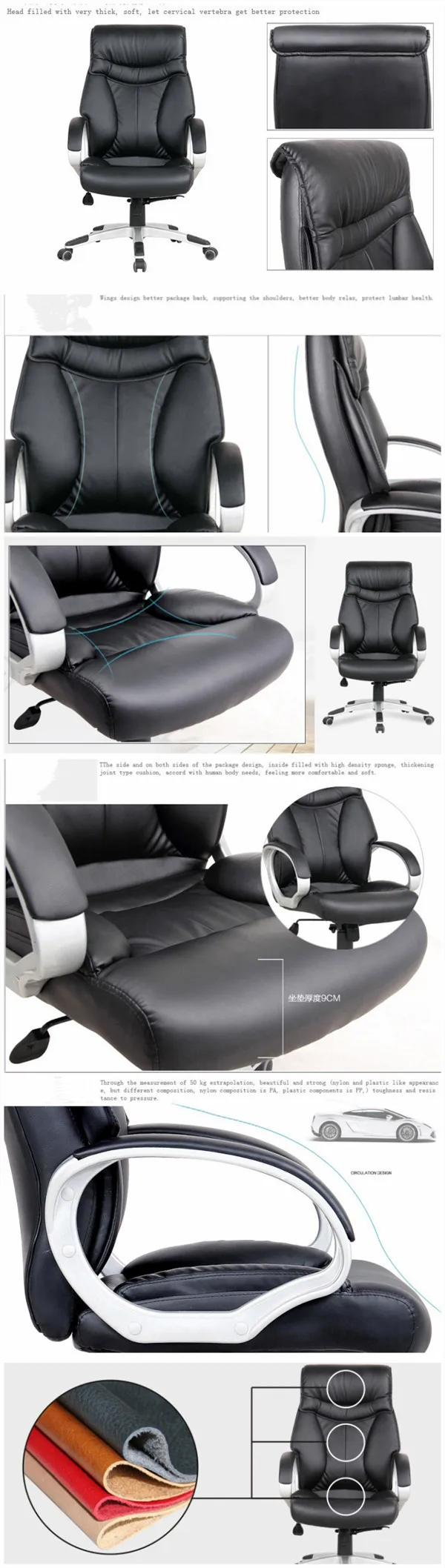 modern ergonomic swivel office chair no wheels