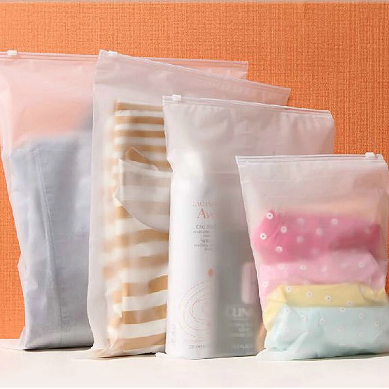 Frosted Plastic Slider Zipper Packing Bag For Underwear - Buy Plastic ...