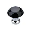 Cheap Black Crystal Cabinet Door Knobs for Furniture Cabinet Decoration