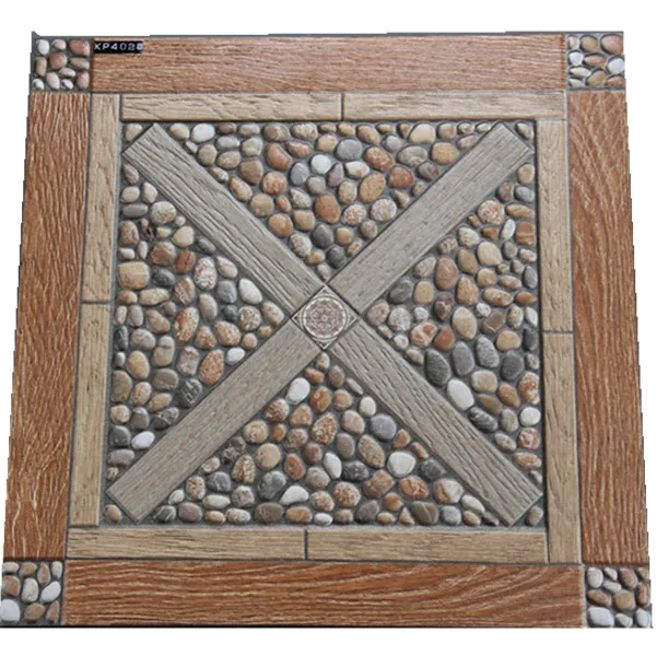 Foshan Guci 400x400mm Rustic Stone Ceramic Tile Outdoor Garden
