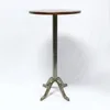 Commercial high bar table with metal or timber top, 105cm height wooden bar table with steel base