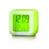 Dice Shape Square Cube Glowing LED Color Change Digital Alarm Clock