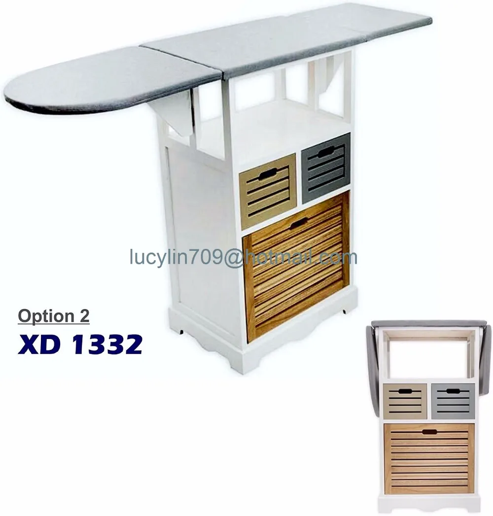 Ironing Board With Storage Cabinet Drawer Unit Folding For Laundry
