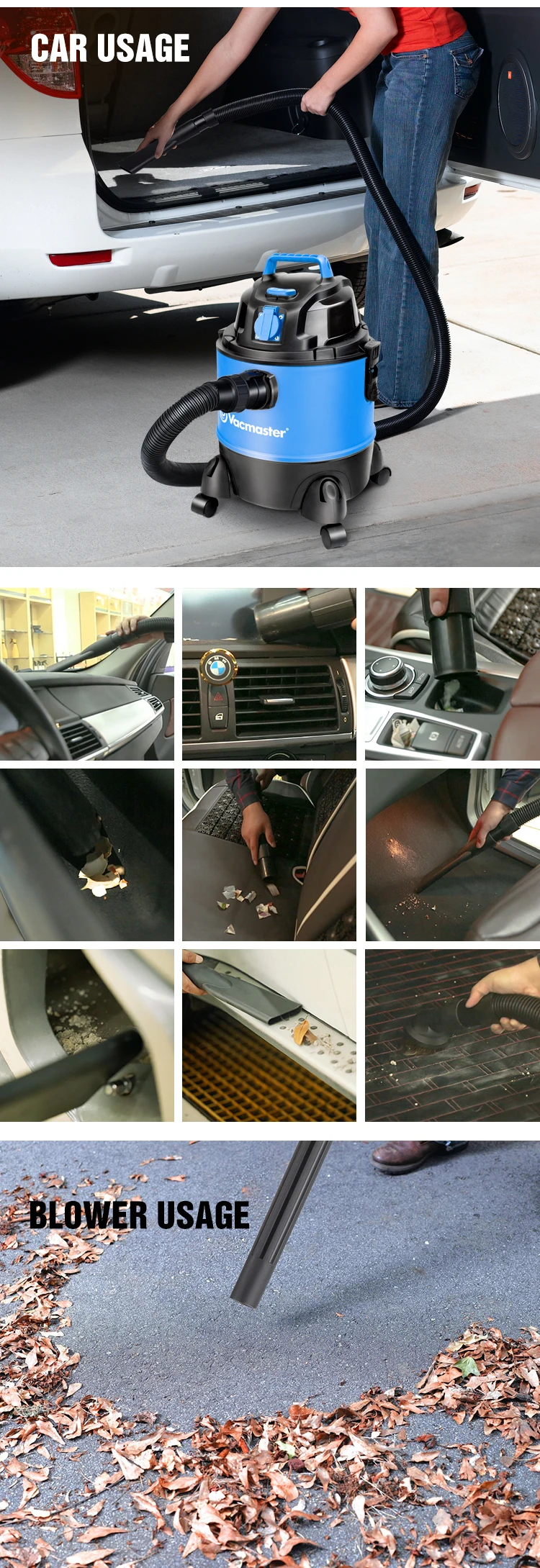 Vacmaster Best Seller Wet/dry Vacuum Cleaner With Power Take Off,20l