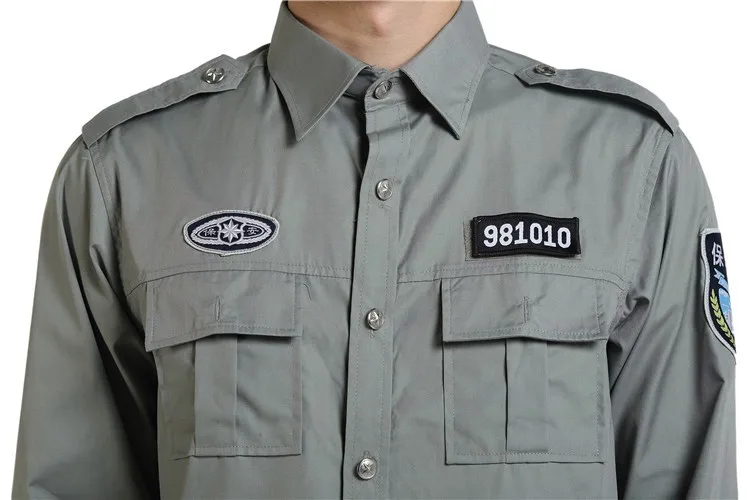 Grey Long Sleeve Security Guard Clothing Buy Security Guard Clothing