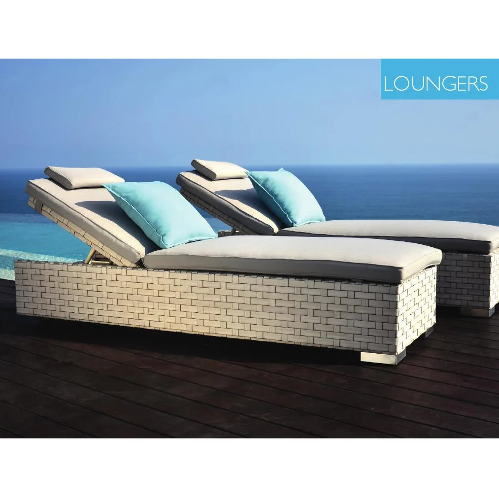 argos rattan lounger