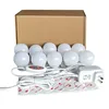Hollywood Vanity LED Mirror Lights Kit 10PCS Dimmable Makeup Mirror Light Bulb with 3 Levels Color Temperature