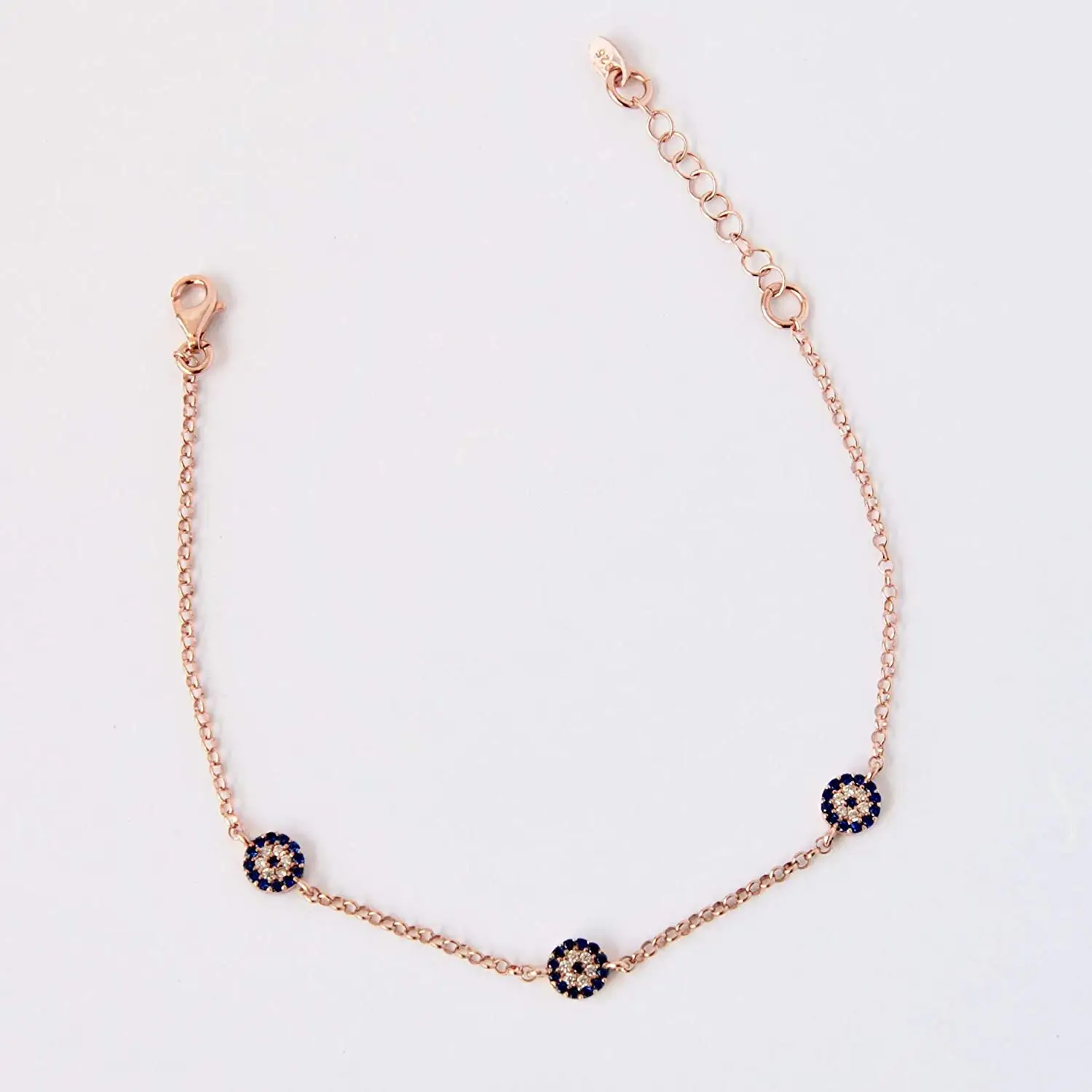 Evil Eye Silver Bracelets Find Evil Eye Dainty Bracelet 925 Sterling Silver Rose Gold Plated Yellow