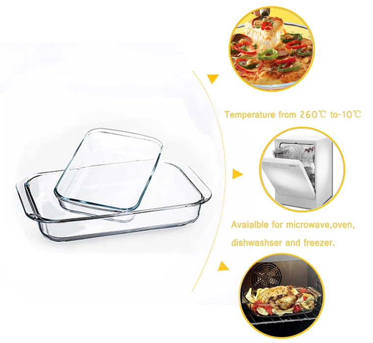 4pcs Set Clear Glass Bakeware Set/baking Pans/baking Glassware Buy
