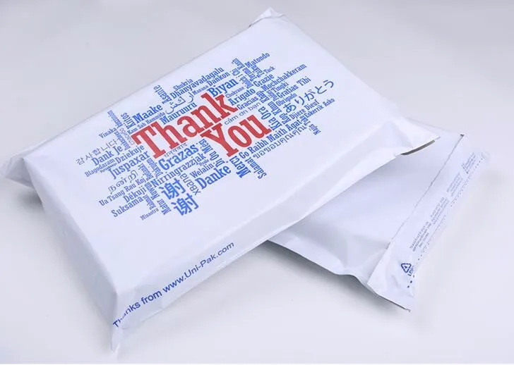 Colorful Printed Mailer Bag T-shirt Thank You Shipping Envelope Bags ...