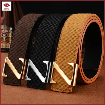 Leather Luxury Brand Belt Men Leather Replica Designer Belt Women Suede Leather Embossed Belt ...