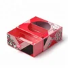 Red Slide Paper Box For Packaging Mooncake With Comparent