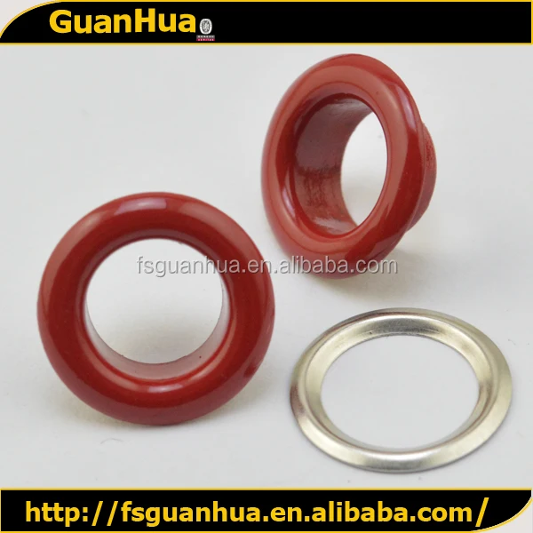 Decorative Plating Red Metal Colored Grommets Buy Colored Grommets