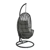 Cheap rattan egg hammock chair hanging chair swing hammock with cushion for sale