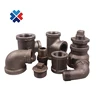 Black female threaded tee malleable iron cast tee elbow hex nipple coupling pipe fitting plumbing materials in china