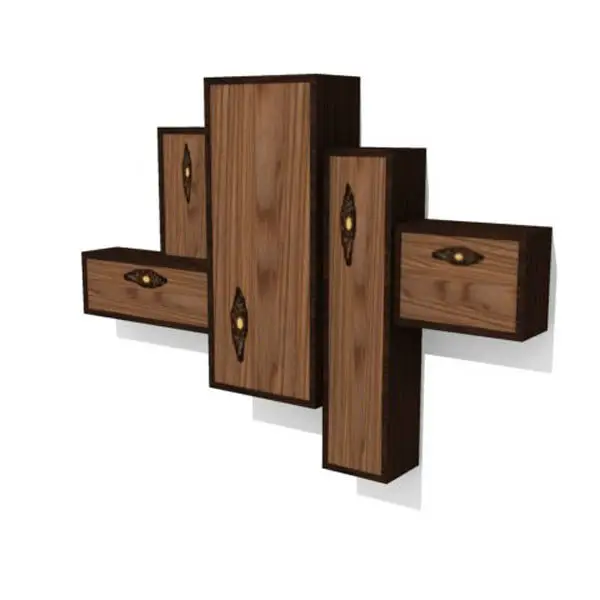 estantes decorativos de madera