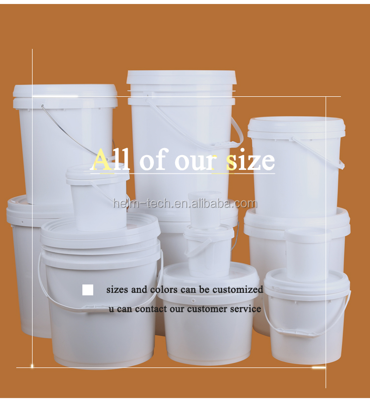 Plastic Honey Bucket With Handle 1kg 1.5l 1000 Ml 1l Hot Sale Plastic White Round Shape Yogurt