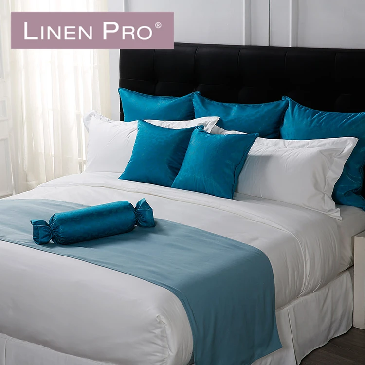 Hilton Hotel White Bedding Linen Comforter Bed Cover For 5 Star Hotel