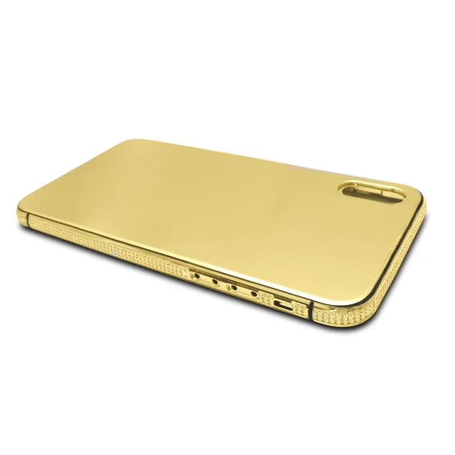New item 24K real gold plating diamond housing for iPhone,for iphone gold housing