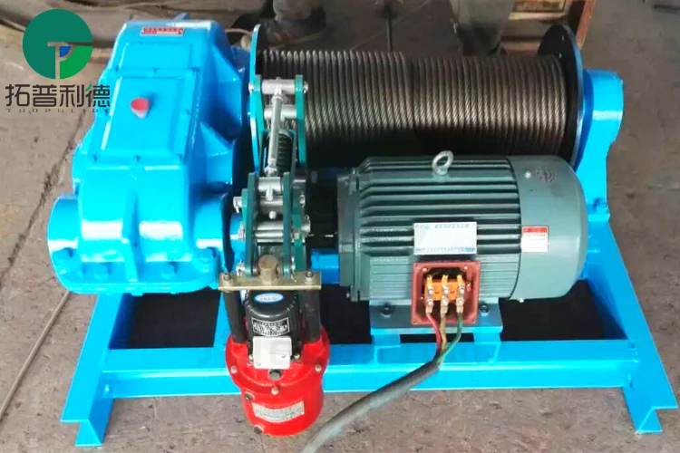 200 Kn Electric Driven Boat Drum Anchor Wireline Winch Remote