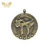 Engraved High Quality End Design Bulk Metal Auto Ribbon Holder Medal For Jodo