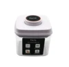 Innovative pop-up button square airtight container for storing cigars,dry foods