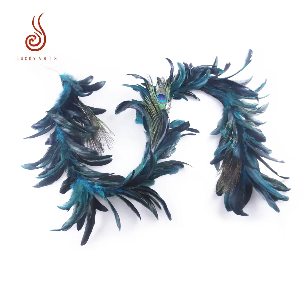 China Factory Wholesale Cock Peacock Feather Boa For Party