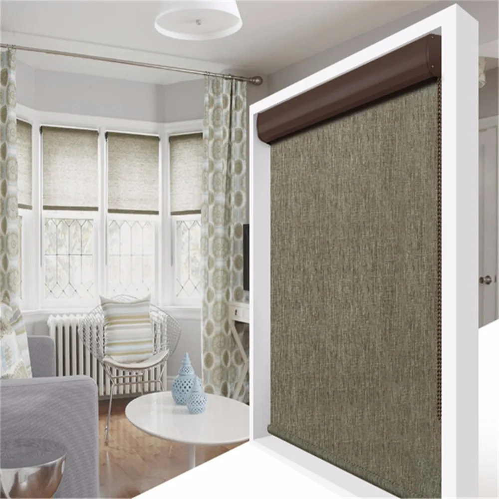 Rolling Type Of Office Window Macrame Plastic Roller Blinds Curtain