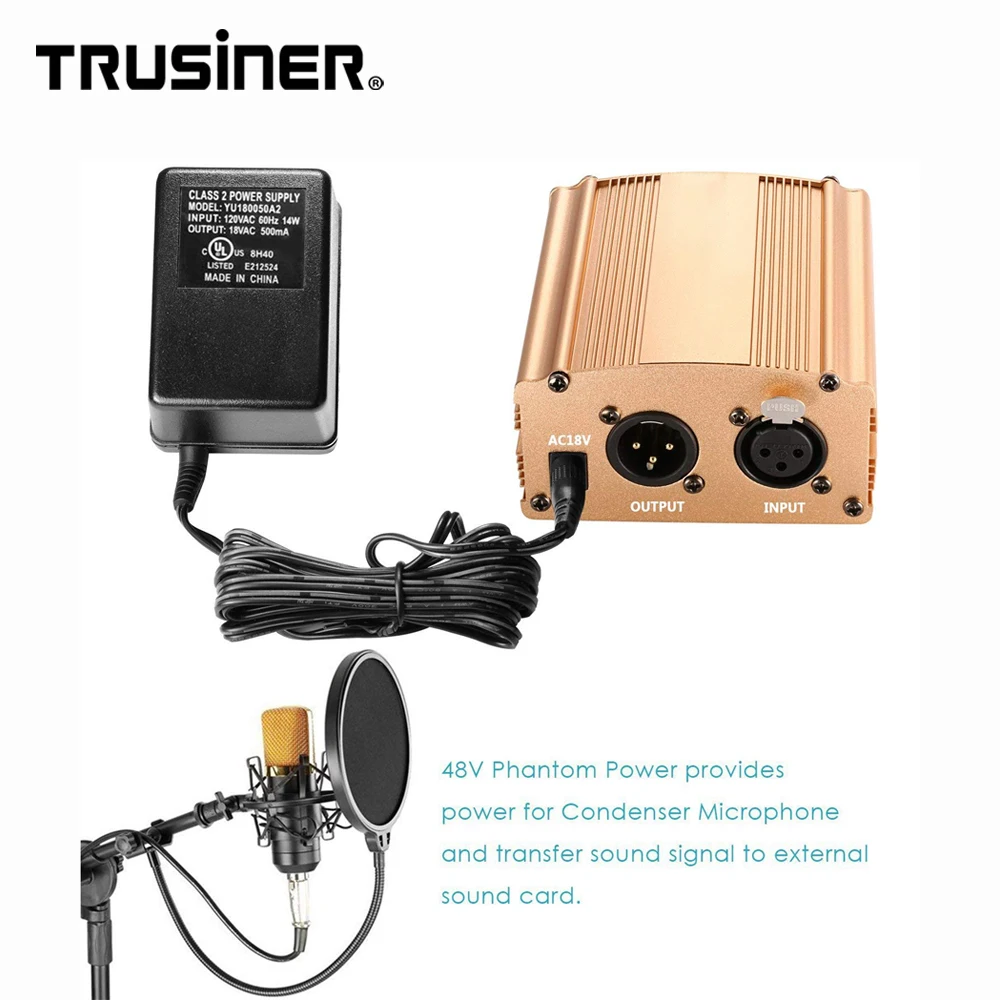 High Quality 48v Phantom Microphone Mic Preamp With Power Buy Phantom