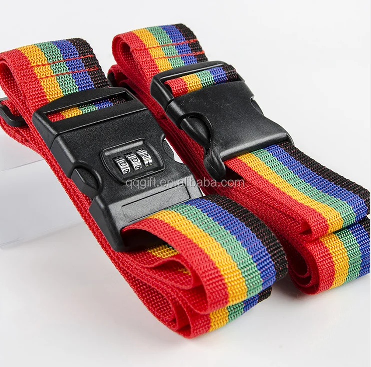 Wholesale Durable Adjustable Luggage Belts 2017 Hot Sale Cheap Coded