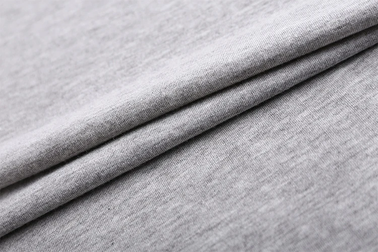 定制设计灰色混色弹性时尚涤纶针织面料莱卡 2017