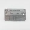 Custom Laser Etched metal equipment labels and tags with screw holes Stainless Steel Label/plaque