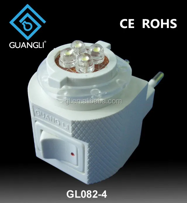 GL-082-4led holder socket for plastic socket decorative lamp holder with LED switch