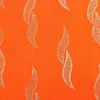 Custom pattern orange dyed foil woven italy best quality micro 5000 velvet fabric ethnic