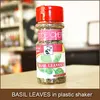 BASIL LEAVES in plastic shaker