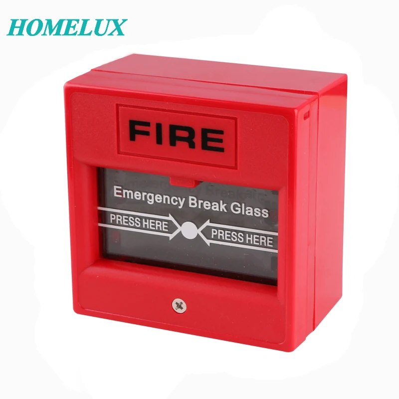 Conventional Fire Alarm Button Break Glass and Warning Manual Call Point Fire Alarm Button