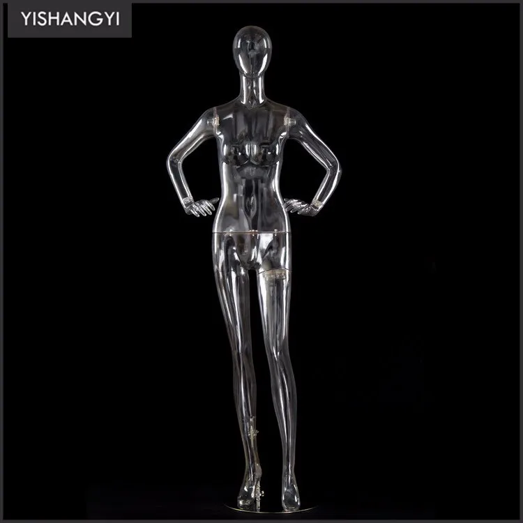 Pc Plastic Transparent Body Female Full Dummy Clear Mannequin Mold