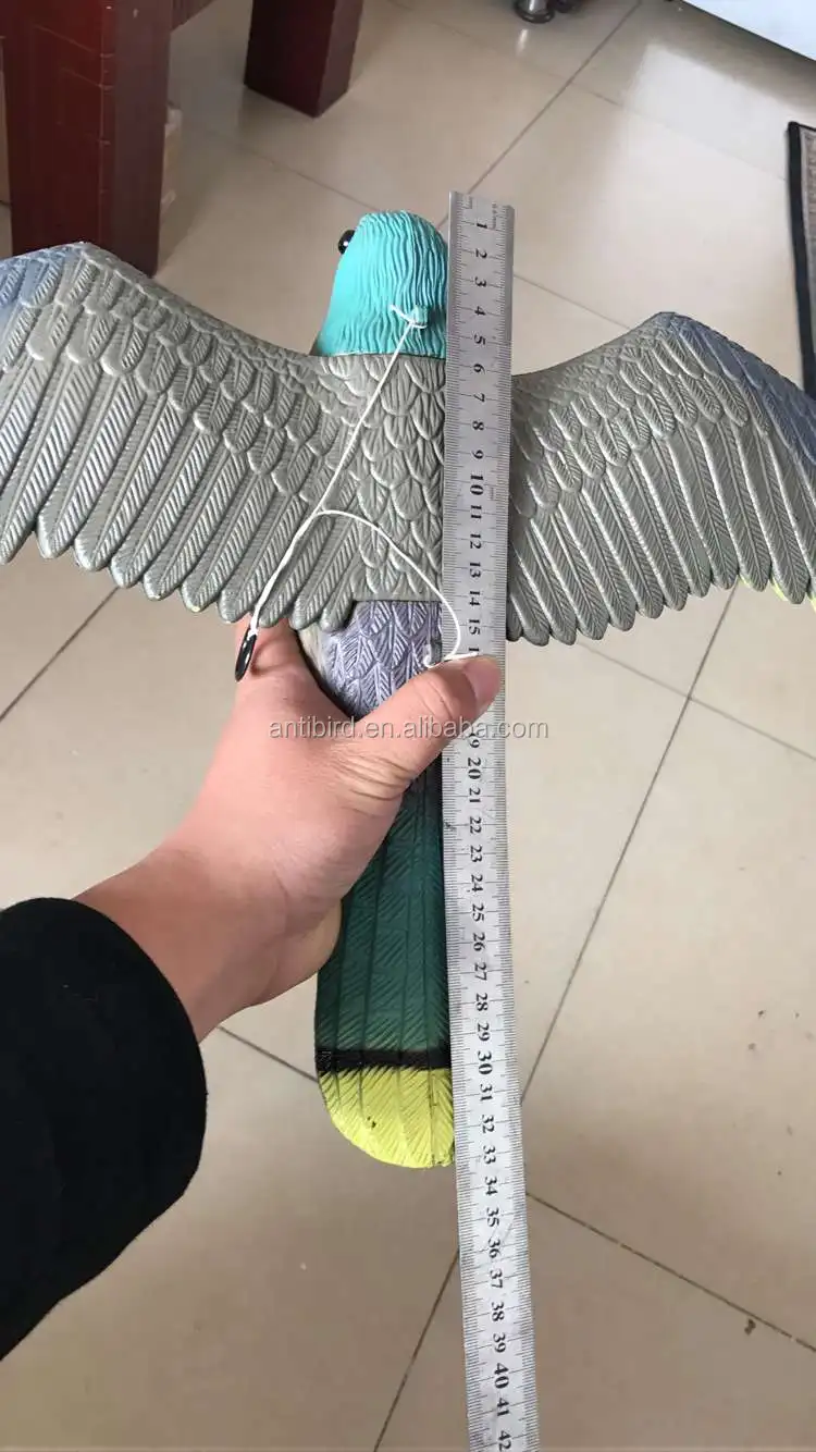 2017 Black Plastic Owl Decoy With Wing For Bird Scare,Bird Control,Bird