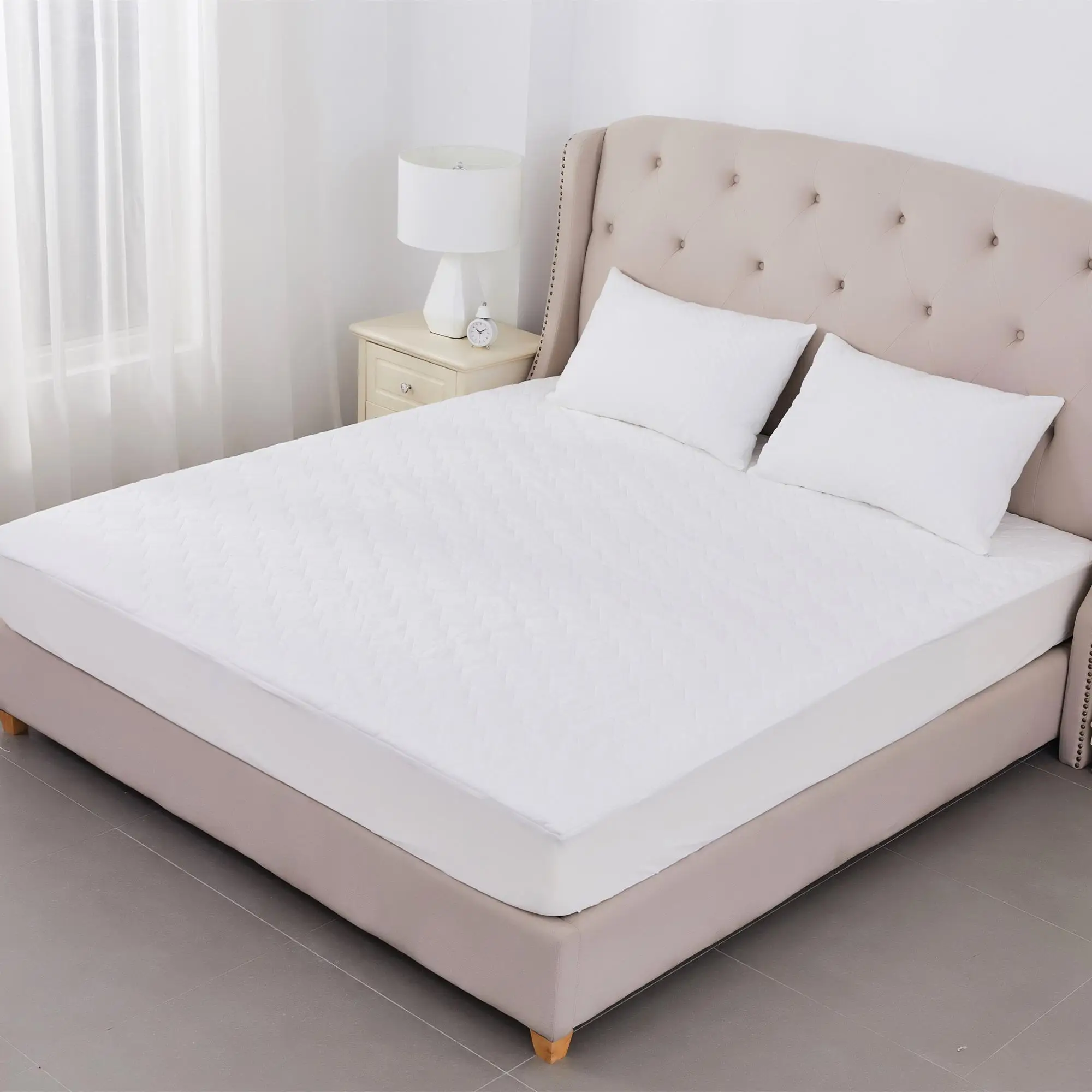 Tencel Jacquard Hypoallergenic Waterproof Bedbugs Mattress Protector 