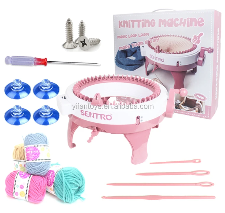 Knitting Machine Handcraft Hats Scarves Yarn Machine Knitting Kit For